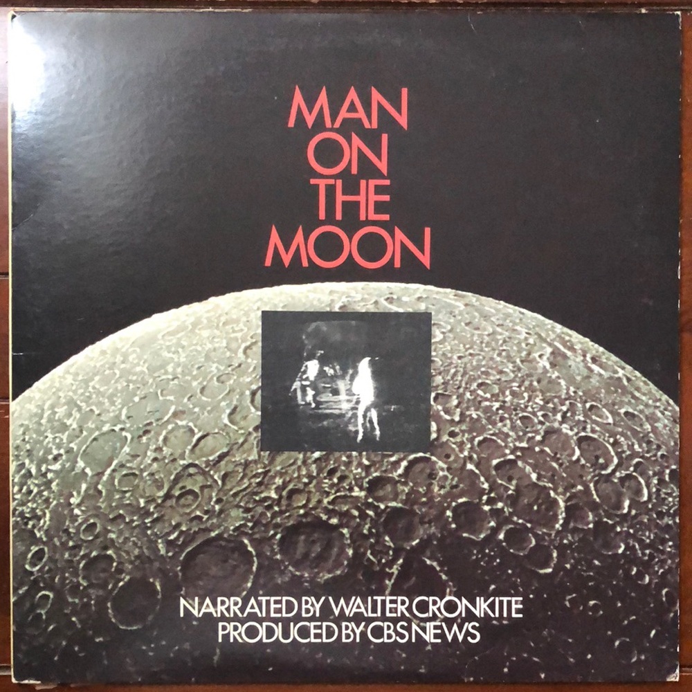 Walter Cronkite CBS News Man On The Moon Vinyl Lp